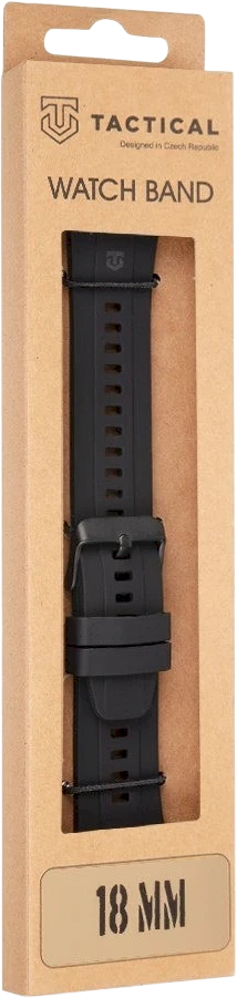 Tactical Quick Release silikoninė apyrankė 18mm juodos spalvos