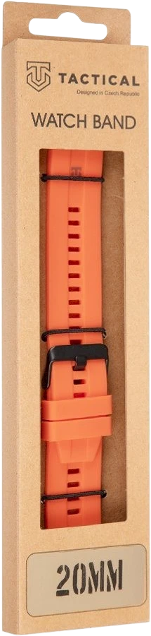 Tactical Quick Release silikoninė apyrankė 20mm oranžinės spalvos