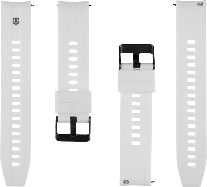 Tactical Quick Release silikoninė apyrankė 20mm baltos spalvos