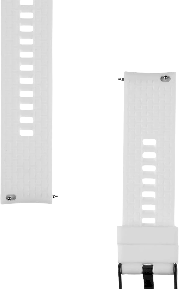 Tactical Quick Release silikoninė apyrankė 20mm baltos spalvos