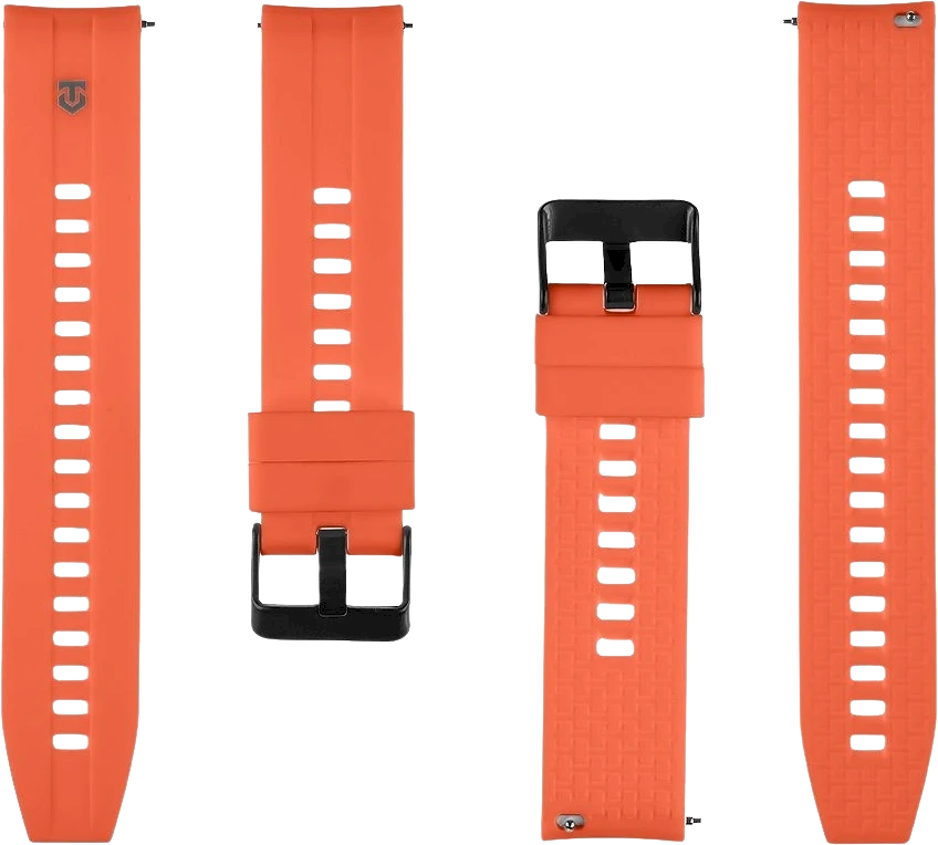 Tactical Quick Release silikoninė apyrankė 20mm oranžinės spalvos