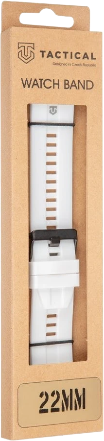Tactical Quick Release silikoninė apyrankė 22mm baltos spalvos