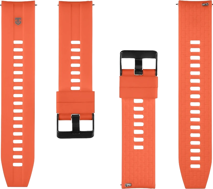 Tactical Quick Release silikoninė apyrankė 22mm oranžinės spalvos