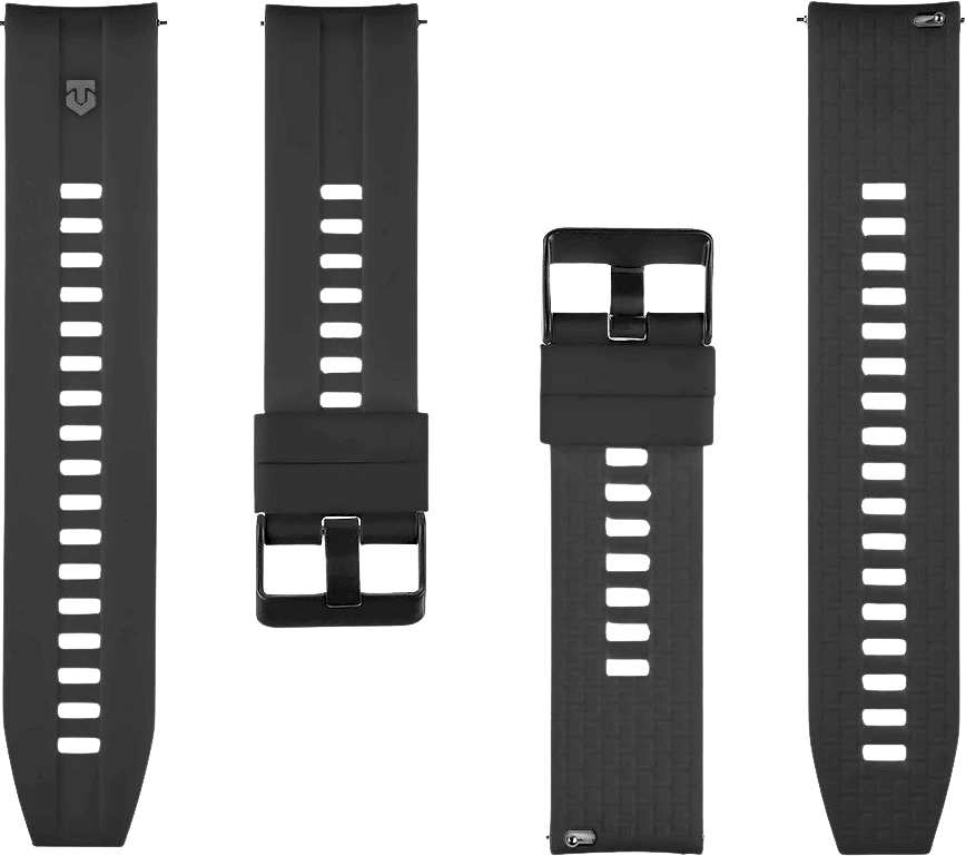 Tactical Quick Release silikoninė apyrankė 22mm juodos spalvos