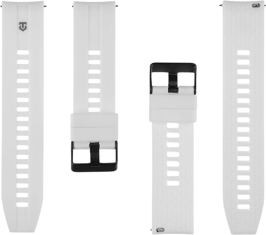 Tactical Quick Release silikoninė apyrankė 22mm baltos spalvos
