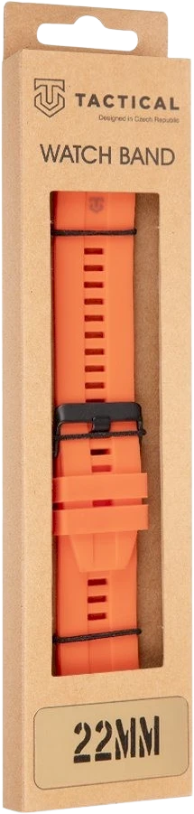 Tactical Quick Release silikoninė apyrankė 22mm oranžinės spalvos
