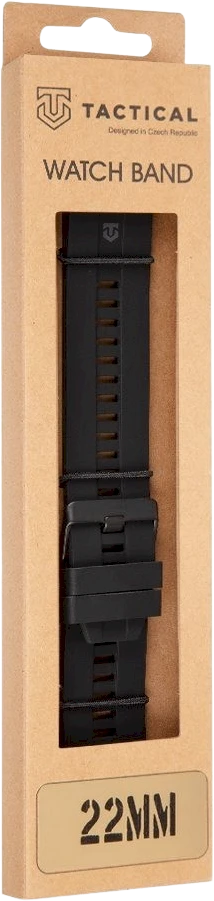 Tactical Quick Release silikoninė apyrankė 22mm juodos spalvos