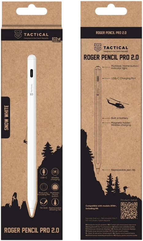 Tactical Roger Pieštukas Pro 2.0 Baltas