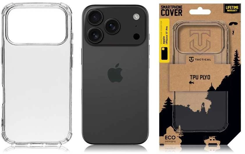 Tactical TPU Plyo dėklas skirtas Apple iPhone 17 Pro skaidrus