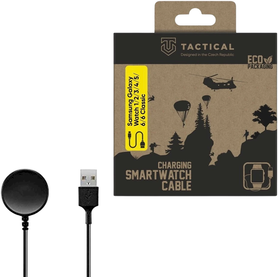 Tactical USB įkrovimo laidas Samsung Galaxy Watch 1/2/3/4/5/6/6 Classic