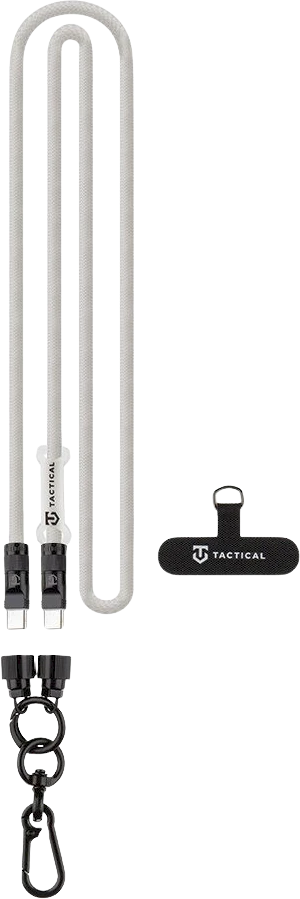 Tactical Taktinis laidas „Snake“ USB-C 1,2 m baltos spalvos