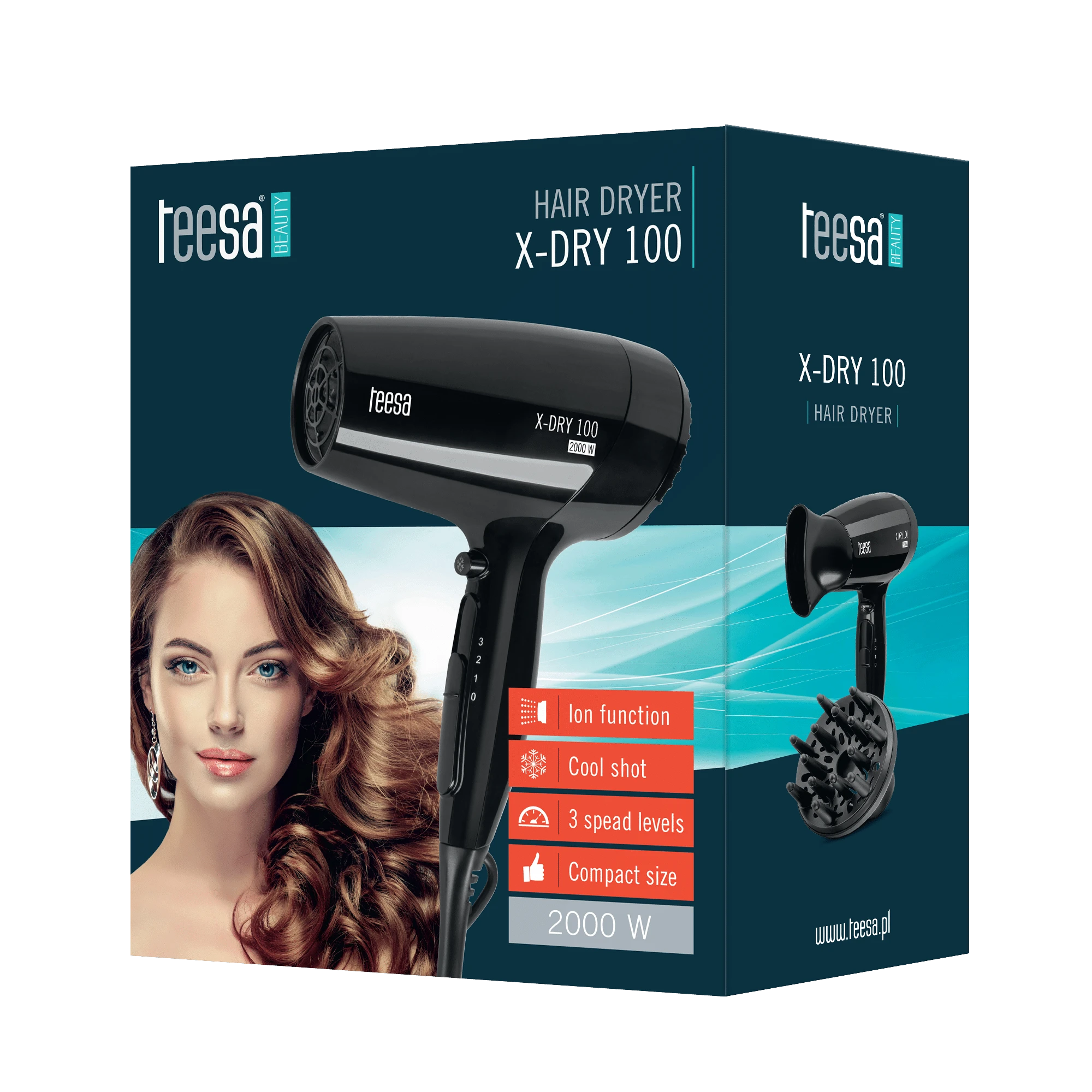 Teesa X-DRY 100 2000W plaukų džiovintuvas