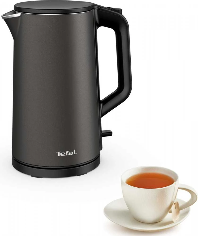 TEFAL | Virdulys | KI583E10 | Elektrinis | 2000 W | 1,7 l | Nerūdijantis plienas | 360° sukamasis pagrindas | Juodas
