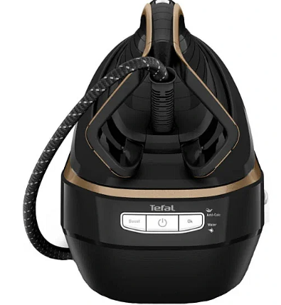 TEFAL | Pro Express Vision garo stotis | GV9820 | 3000 W | 1,2 l | 9 barai | Automatinis išjungimas | Vertikali garų funkcija | Kalkių valymo funkcija | Juodas/Auksas