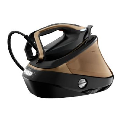 TEFAL | Pro Express Vision garo stotis | GV9820 | 3000 W | 1,2 l | 9 barai | Automatinis išjungimas | Vertikali garų funkcija | Kalkių valymo funkcija | Juodas/Auksas