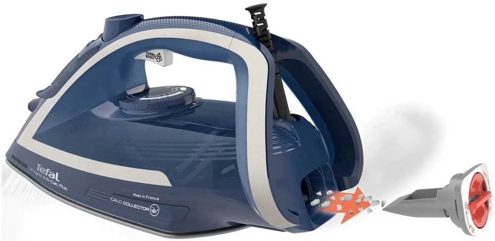 TEFAL | Garų lygintuvas | FV6830E0 | Garų lygintuvas | 2800 W | Vanduo tank capacity 270 ml | Continuous steam 50 g/min | Sidabrinis/Mėlyna