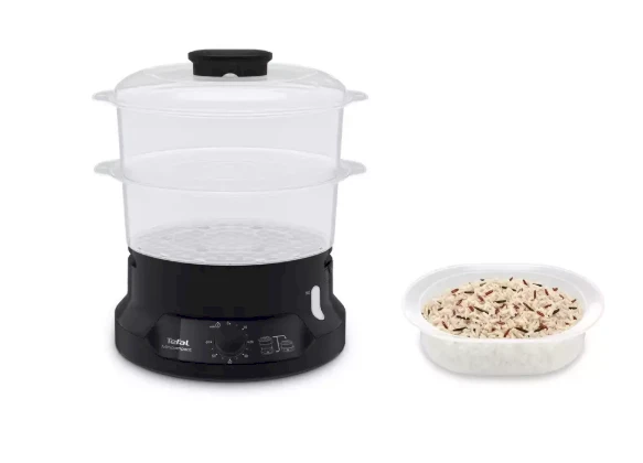Garų puodas TEFAL | Maisto garintuvas | VC139810 | Juodas | 800 W | Talpa 6 L | Krepšelių skaičius 2