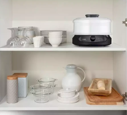 Garų puodas TEFAL | Maisto garintuvas | VC139810 | Juodas | 800 W | Talpa 6 L | Krepšelių skaičius 2