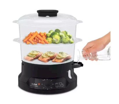Garų puodas TEFAL | Maisto garintuvas | VC139810 | Juodas | 800 W | Talpa 6 L | Krepšelių skaičius 2