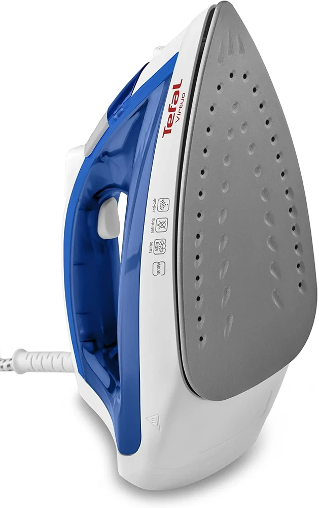 TEFAL | Garų lygintuvas | FV1711 Virtuo | Garų lygintuvas | Continuous steam 24 g/min | Steam boost performance 80 g/min | Mėlyna