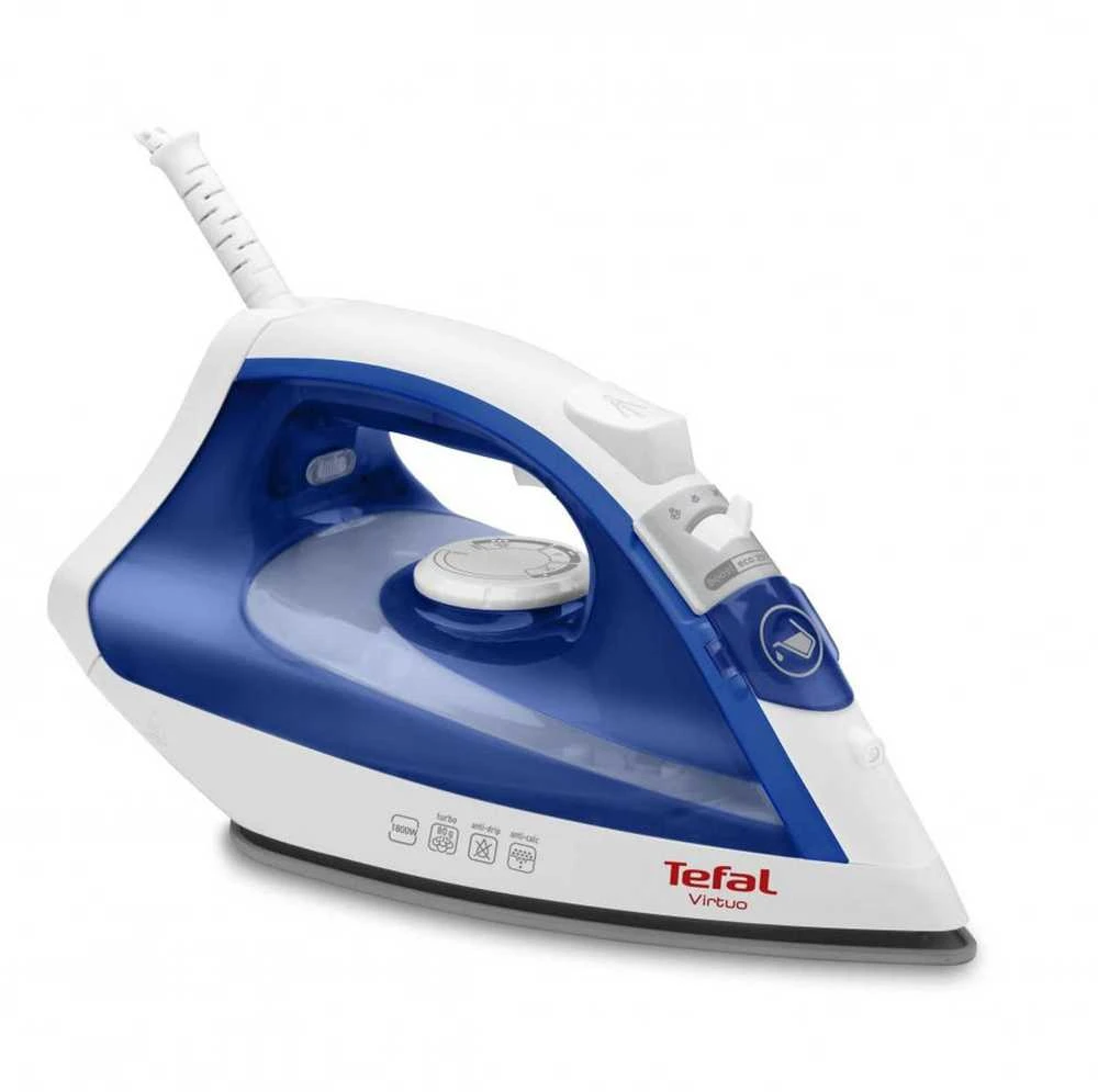 TEFAL | Garų lygintuvas | FV1711 Virtuo | Garų lygintuvas | Continuous steam 24 g/min | Steam boost performance 80 g/min | Mėlyna