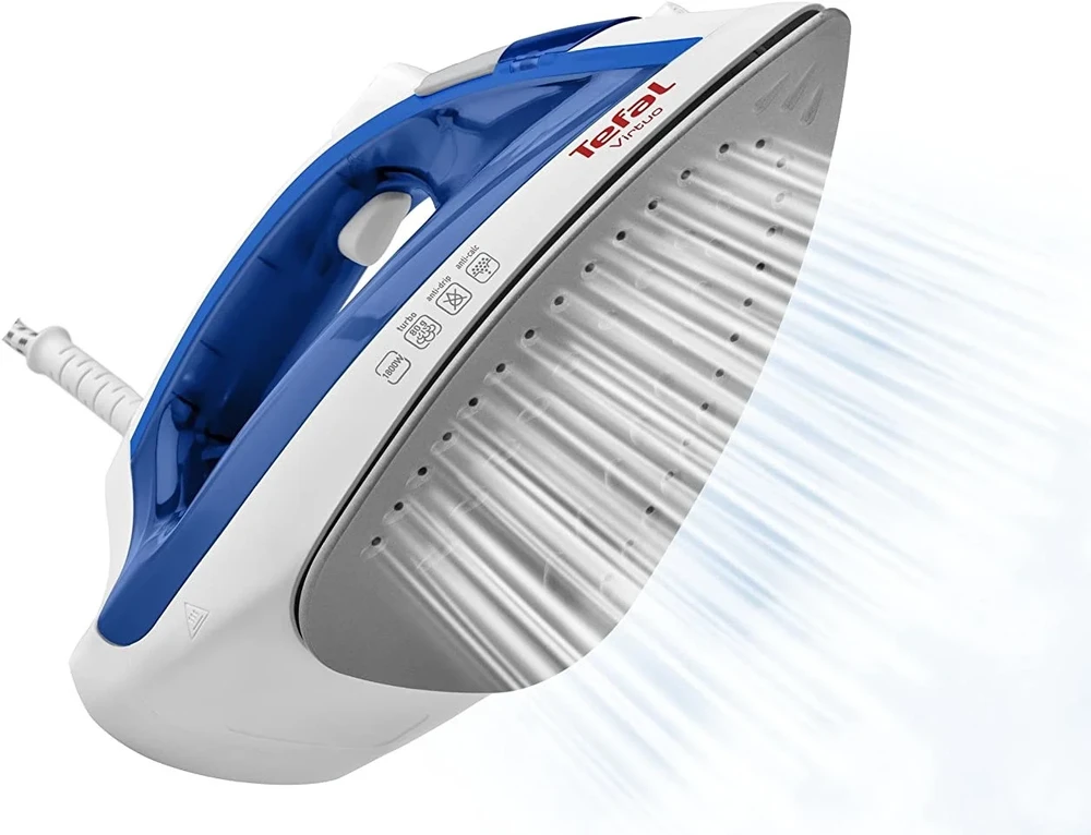 TEFAL | Garų lygintuvas | FV1711 Virtuo | Garų lygintuvas | Continuous steam 24 g/min | Steam boost performance 80 g/min | Mėlyna