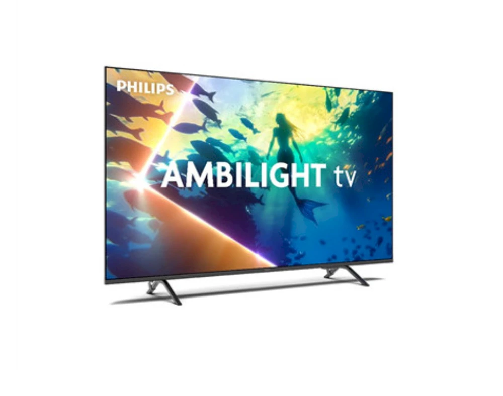 Televizorius Philips 4K Ambilight 50PUS8010/12 | 50" | Smart TV | TITAN OS | UHD | Juodas