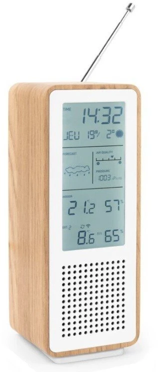 Thomson WS102TWH meteorologinės stotelės su „Bluetooth“ garsiakalbiu ir FM radiju
