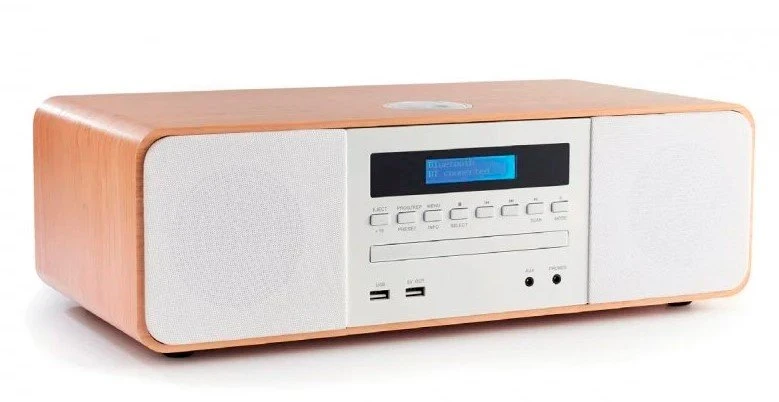 Thomson MIC201IBT Kompaktanlage Qi/BT baltas