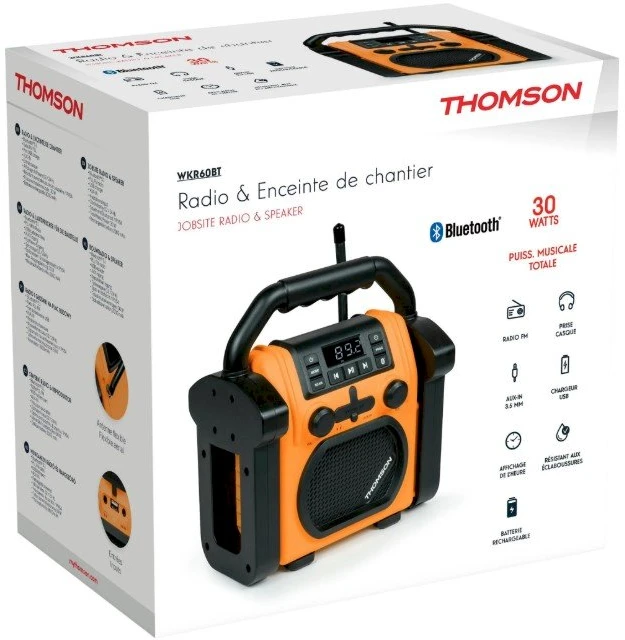 Thomas Kosmala Thomson WKR60BT - FM statybinis radijas su „Bluetooth“
