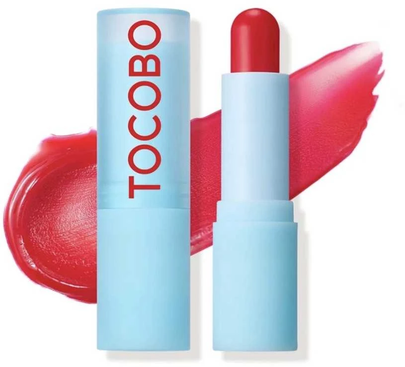 Tocobo Glass Tinted Lūpų balzamas # 011 Flush Cherry, 3.5 g