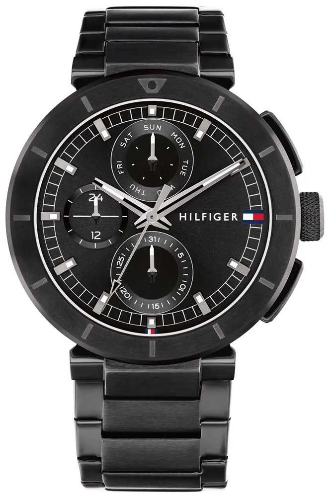Laikrodis TOMMY HILFIGER 1792119. Kvarcas, Juoda Spalva. Vyriški.