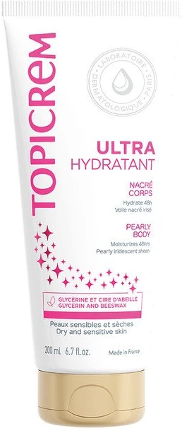 Topicrem Ultra-Moisturizing Pearly Body Losjonas kūnui