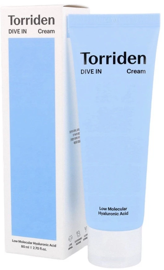 „Torriden Dive-In“ mažos molekulinės masės hialurono rūgšties kreminis kremas, 80 ml
