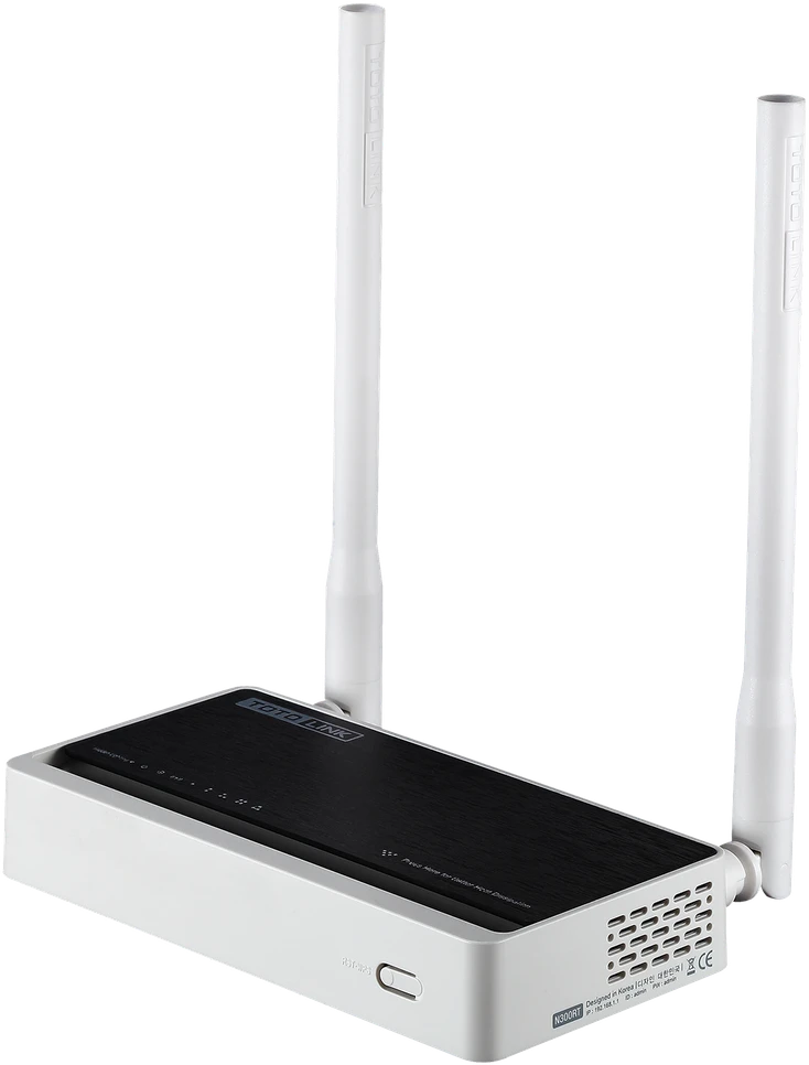 Mikrotik TOTOLINK N300RT belaidis maršrutizatorius Greitas Ethernet vienos juostos (2,4 GHz) Juodas, Baltas