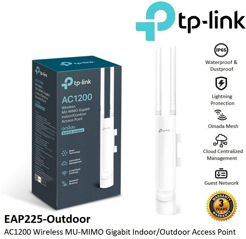 Maršrutizatorius TP-Link Omada AC1200 Wireless MU-MIMO Gigabit Indoor/Outdoor Prieigos taškas