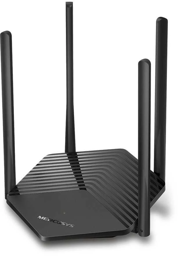 Mercusys | AX1500 WiFi 6 Maršrutizatorius | MR60X | 802.11ax | 1201+300 Mbit/s | 10/100/1000 Mbit/s | Ethernet LAN (RJ-45) jungtys 2 | Tinklelio atramos Nr. | MU-MiMO Taip | Nėra mobiliojo plačiajuosčio ryšio | Antenos tipas Išorinė