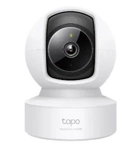 TP-Link kamera Tapo C222 su Wi-Fi, vidine panoramine/pakreipimo funkcija, 2K vaizdo stebėjimo sistema, 360 laipsnių, Baltas EU