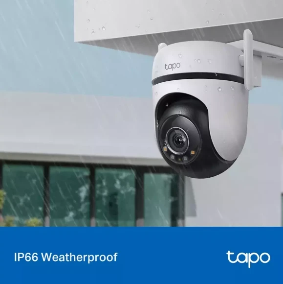 TP-LINK | Pan/Tilt Security Wi-Fi kamera | Tapo C520WS | Kupolas | 4 MP | 3,18 mm/F1,6 | IP66 | H.264 | „MicroSD“, iki 512 GB