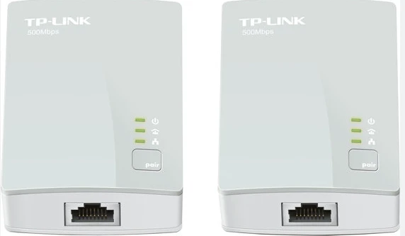 TP-LINK AV500 Nano Powerline Ethernet adapterio rinkinys, itin kompaktiškas dydis, 500 Mbps Powerline duomenų perdavimo sparta, 100 Mbps Fast Ethernet, HomePlug