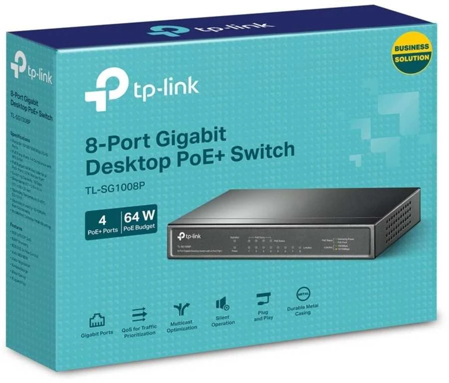 Šakotuvas Komutatorius TP-Link / TL-SG1008P