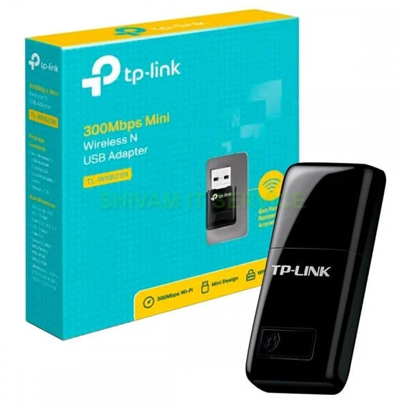 TP-LINK N300 WLAN Mini-USB adapteris, 2,4 GHz, 802.11b/g/n, QSS mygtukas, Autorun įrankis, palaiko Windows XP/Vista/7/8 ir MacOS
