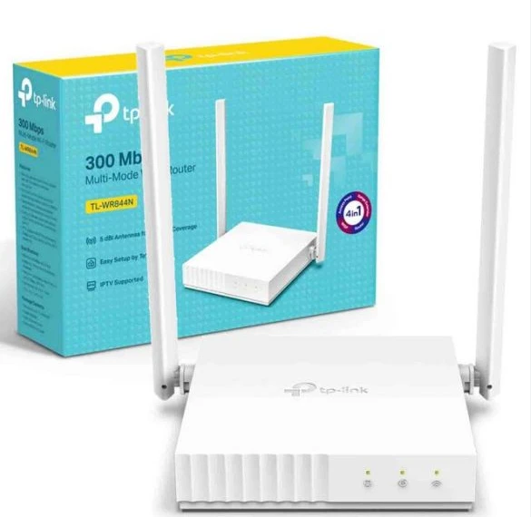 TP-LINK | Maršrutizatorius | TL-WR844N | 802.11n | 300 Mbit/s | 10/100 Mbit/s | Ethernet LAN (RJ-45) jungtys 4 | Mesh Support No | MU-MiMO Yes | No mobile broadband | Antenna type External