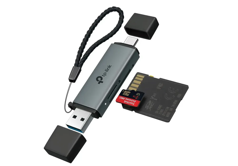 Kortelių skaitytuvas TP-Link UA430D su USB-A ir C jungtimis