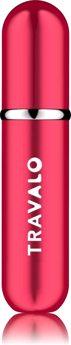 Travalo Classic Raudona pildomas kvepalų buteliukas (atomaizeris), 5 ml