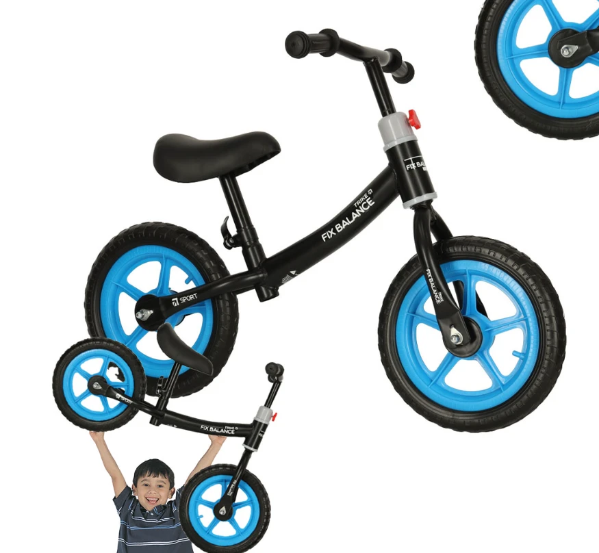 Balansinis dviratukas Trike Fix, Juodos ir mėlynos spalvos