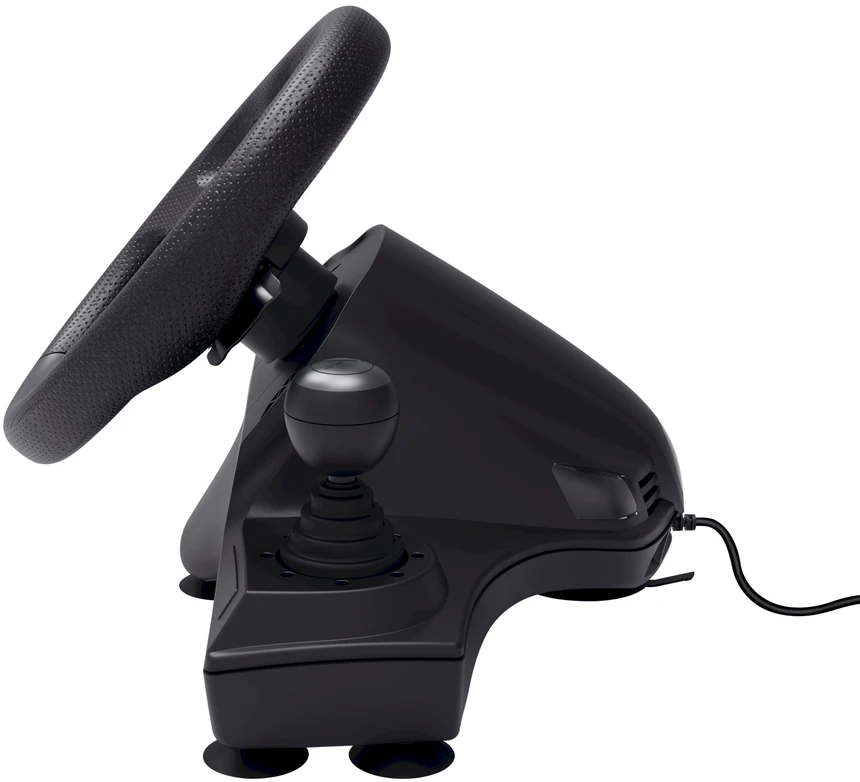 „Trust GXT 289 Movi Juodas“ USB vairas + pedalai, skirti „Nintendo Switch“, „PlayStation 4“, „XBOX One S“, „XBOX One X“, „XBOX Series S“, „XBOX Series X“