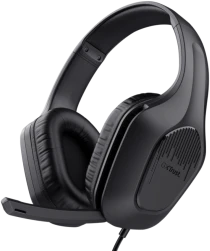 Trust GXT 417 Zirox juodos žaidimų ausinės su mikrofonu