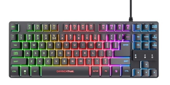 Klaviatūra Trust GXT 798 2-in-1 Žaidimų Įrangos Rinkinys | Juodas | US