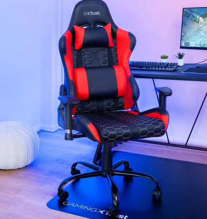 Žaidimų kėdė Trust GXT 708R Resto Gaming Chair, Raudona, 24217